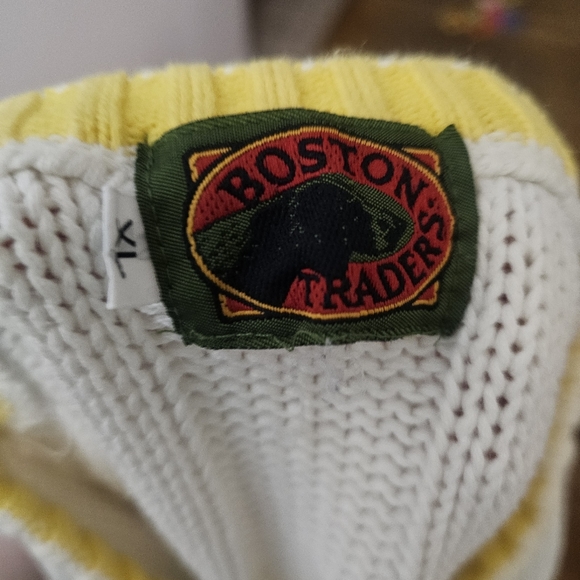 Vintage nautical Boston traders knit men's sweater XL - Picture 3 of 4